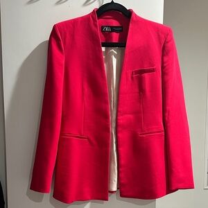 Zara Women's Bold Red Blazer